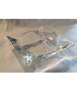 Vintage Clear Glass Crystal Anchor Hocking? 3 1/2&quot; Ashtray Cigar Cigaret... - £4.33 GBP