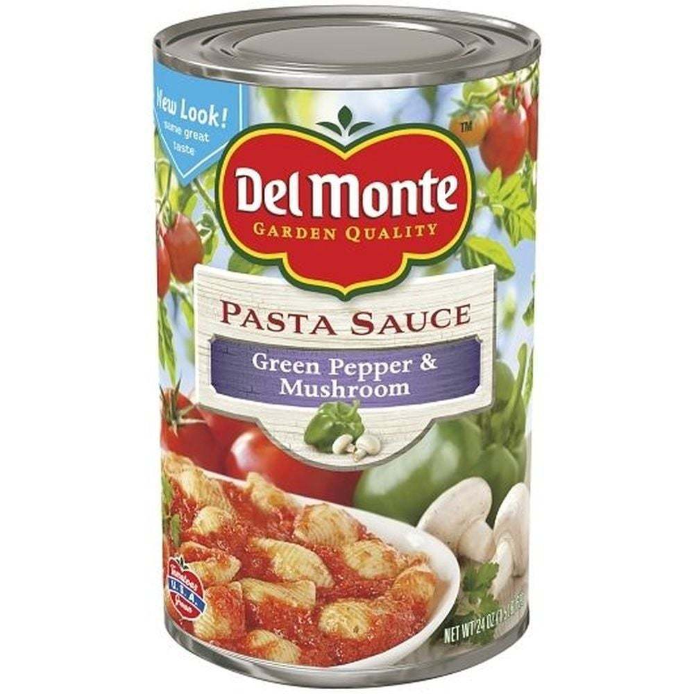 Del Monte Green Pepper and Mushrooms Pasta Sauce, 24 Ounce Cans, Case Of 6  - $18.99