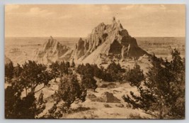 South Dakota Vampire Peak At Cedar Pass Badlands Natl Monument Postcard D43 - $6.95