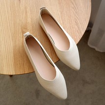 Women Soft  Ballet Flat Pointed Toe Slip on Casual Loafers Fashion Summer Breath - £22.07 GBP