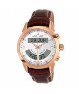 Alfajr WA-10B Stainless Steel Case White Dial Wrist Watch - Brown Leathe... - £322.40 GBP