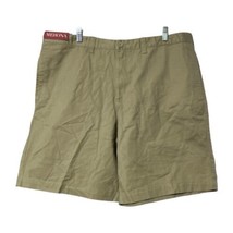 Merona Mens Tan Flat Front Cotton Chino Khaki Shorts Size 40 New - $9.89