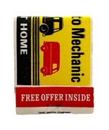 Auto Mechanic Education Advertisement Vintage Matchbook ICS Unused E34m3 - $373.49 MXN