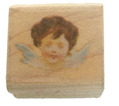 Rubber Stampede Littlest Angel Mounted Rubber Stamp Small Religious Cynthia Hart - £7.98 GBP