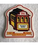 Vintage Rice A Roni Ceramic Trivet San Francisco Treat Trolley Decor Adv... - $11.56