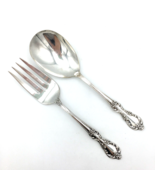 WM ROGERS Grand Elegance smooth casserole spoon &amp; cold meat serving fork... - £12.55 GBP