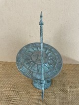 Antique Pedestal Crescent Moon Arrow Armillary Copper Sun Dial - £778.76 GBP