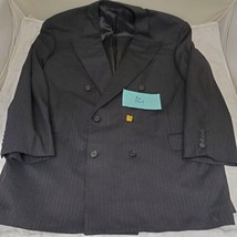 Hickey Freeman Collection Neiman Marcus Wool Blazer Suit Jacket Sport Coat 48L - £42.64 GBP