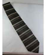 Bergamo New York Geometric Tie 100% Silk Hand Made Extra Long Beautiful - $18.39 CAD
