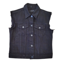 J BRAND Womens Vest Crop Slim Regular Cosy Fit Casual Black Size S JB002... - $96.99
