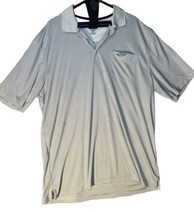 Greg Norman Polo Shirt Green White Stripe Mens Size XXL Play Dry Golf - $18.70