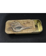Vintage Potpourri Press Seashells Sliding Tin Pill Box Trinket N.C. USA ... - $335.28 MXN