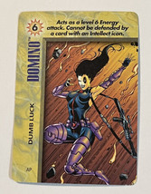 Marvel Overpower 1996 Special Character Cards Domino Dumb Luck - £2.20 GBP