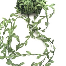 21.8 Yards Olive Leaf Vine Ribbon, Diy Leaf Headband, Leaf Balloon Tail, Diy Lea - £12.82 GBP