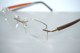 NEW AUTHENTIC GOLD  &amp; WOOD RIO 01 03   EYEGLASSES FRAME - $349.99