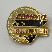 Compaq Network University Corporation Company Advertisement Lapel Hat Pin - $5.95