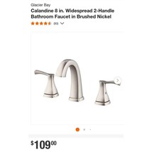 Glacier Bay Calandine 8 in. Widespread 2-Handle Bathroom Faucet Brushed ... - $98.31 CAD
