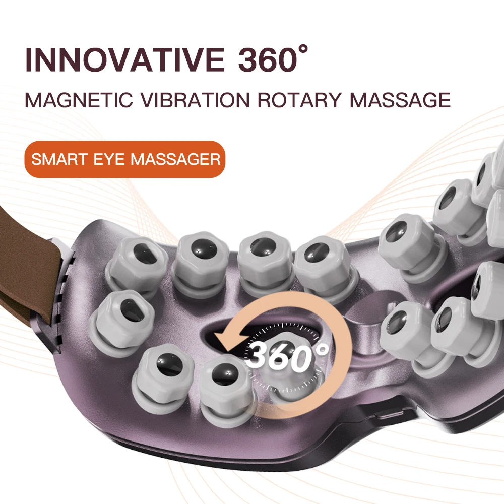 Magetic Therapy Eye Massager Bluetooth Eye Massage Glasses Relax Acupres... - $116.16
