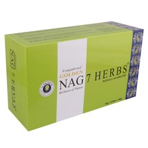 Vijayshree Golden Nag 7  Masala Incense Stick Natural Fragrance Agarbatti 12x15g - £20.32 GBP