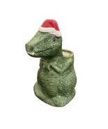 Miracle SANTAREX Tiki Mug Santa Hat Dinosaur Christmas Ceramic Holiday Cup - $67.91 CAD