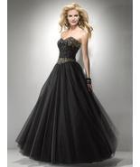 Sexy Strapless Black or Pink Beaded Prom Pageant Evening Gown Dress, Flirt 5794 - $298.99