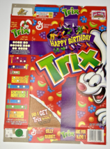 2004 General Mills Happy Birthday Trix 12OZ Cereal Box SKU U198/48 - $18.99