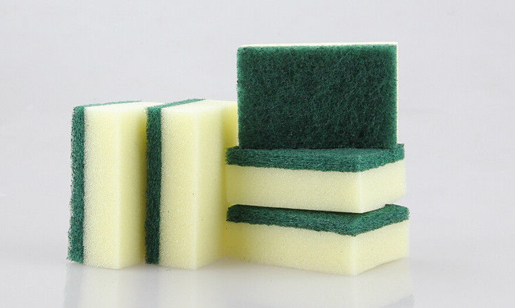 10Pcs Small Kitchen Cleaning Cloths Nylon&amp;sponge Double-sided Scouring Pad - $6.99