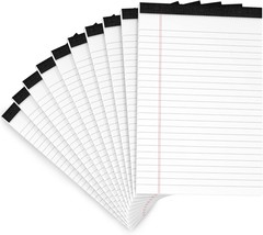 10 Pack Legal Pads Writing Pad 5X8 Inch Lined Writing Note Pads Grocery, Office - $33.49