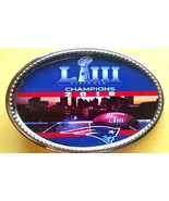 2019 NEW ENGLAND PATRIOTS SUPER BOWL LIII CHAMPIONS - Epoxy Photo Buckle... - $16.78