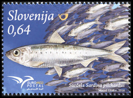 Slovenia. 2016. Fish of the Mediterranean (MNH OG) Stamp - £1.52 GBP