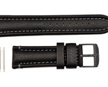 Genuine Luminox Modern Mariner 6250 24mm Genuine Leather Black Watch Ban... - £67.66 GBP