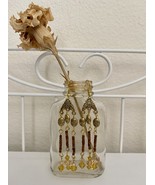 Elegant Amber Gold Bead Earrings - $27.74 CAD