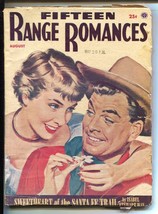 Fifteen Ranch Romances #1 8/1954-1st issue-GGA cover-&quot;Rose of Cimarron&quot;  Bruc... - £80.47 GBP