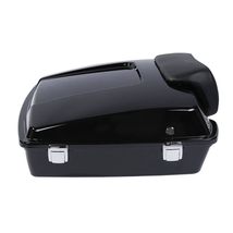 Black Razor Pack Trunk Compatible with Harley Tour Pak Touring Electra S... - $234.22