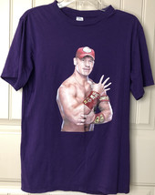 Wrestling John Cena Shirt Purple Size Small Mens - $106.81 MXN