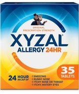 Xyzal 24 Hr Allergy Relief Tablets Antihistamine 5mg 35 Ct Prescription ... - $16.37 CAD