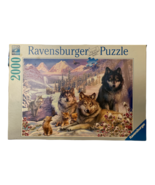 Ravensburger Jigsaw Puzzle 2000 Tiles Pieces &quot;Wolves in the snow&quot; #160129 - $19.59