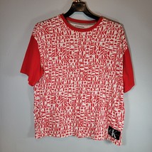 Calvin Klein Mens Shirt Large Red and White Classic Design - $12.88