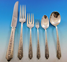 Normandie by Wallace Sterling Silver Flatware Set for 12 Service 76 pcs Dinner - £3,541.34 GBP