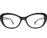 Versace Eyeglasses Frames MOD.3216 GB1 Black Gold Medusa Head Logos 52-1... - $140.03