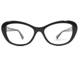 Versace Eyeglasses Frames MOD.3216 GB1 Black Gold Medusa Head Logos 52-16-140 - £109.48 GBP