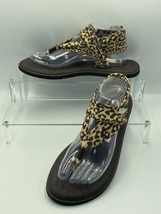 Sanuk Women&#39;s YOGA SLING 2 PRINTS 1110630 Leopard Flip-Flops Sandal Size 9 - £18.67 GBP
