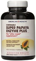 American Health Multi-Enzyme Plus, Super Papaya, 360 Count - £15.20 GBP