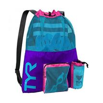 TYR Unisex Big Mummy Mesh Backpack, Purple/Blue, Medium  - $76.00