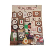 Canterbury Designs For All Occasions Quick Easy Cross Stitch Pattern Book Craft - $9.50