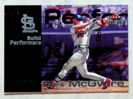 2001 Fleer Premium Solid Performers Mark McGwire #1 Baseball Card - £4.99 GBP