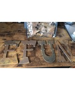 15 Hand Forged LETTERS Thick Wrought IRON Western Script Your Choice - $13.49 CAD