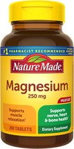 Nature Made Magnesium Oxide 250 mg, Dietary Supplement for Muscle Support, 200 T - £43.16 GBP