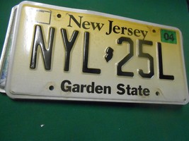 Great License Plate/Tag NEW JERSEY Garden State NYL 25L - $18.40
