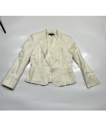 Anne Klein Off White Suit Jacket Blazer Stretch Sz 6P  Business Formal N... - £29.10 GBP